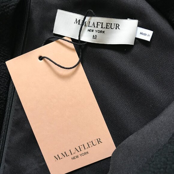 NWT MM Lafleur Demi Jumpsuit Womens 10 Black Staccato Sleeveless V-Neck Wide Leg - Picture 3 of 11